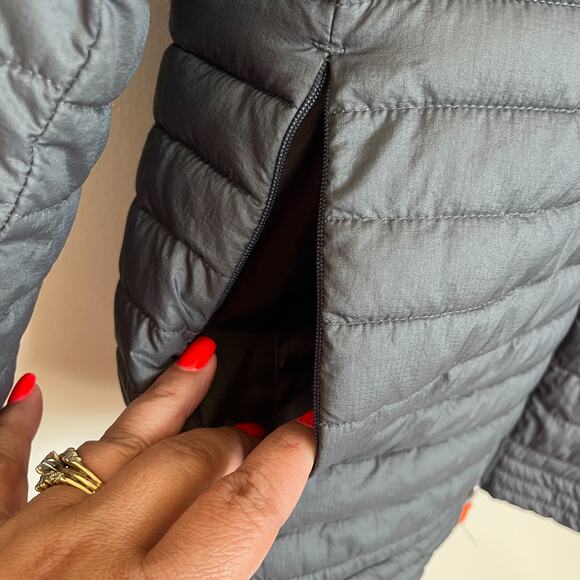 Save The Duck Skinny Plumtech Womens Puffer Jacket Coat Size M Gray Full Zip - Picture 4 of 12
